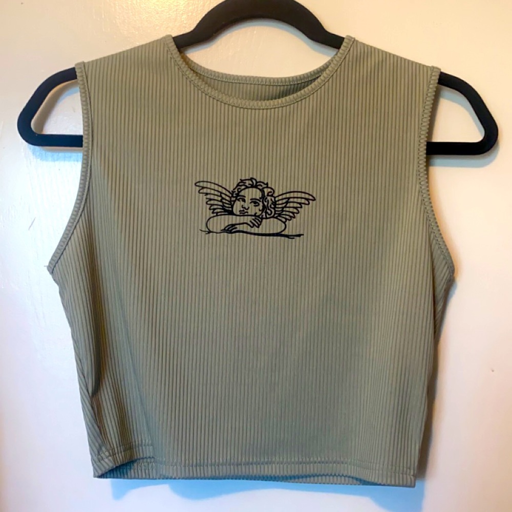 Angel Cropped Tank Top